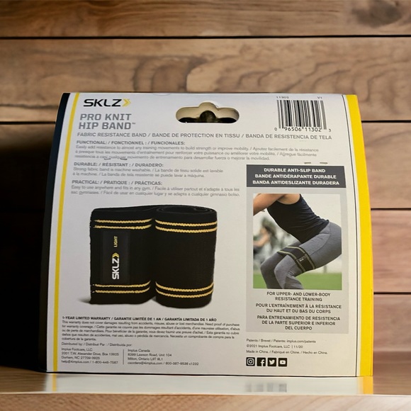 2/$25 NEW SKLZ Pro Knit Hip Band Light Workout Athletic Resistance Training - Picture 2 of 4
